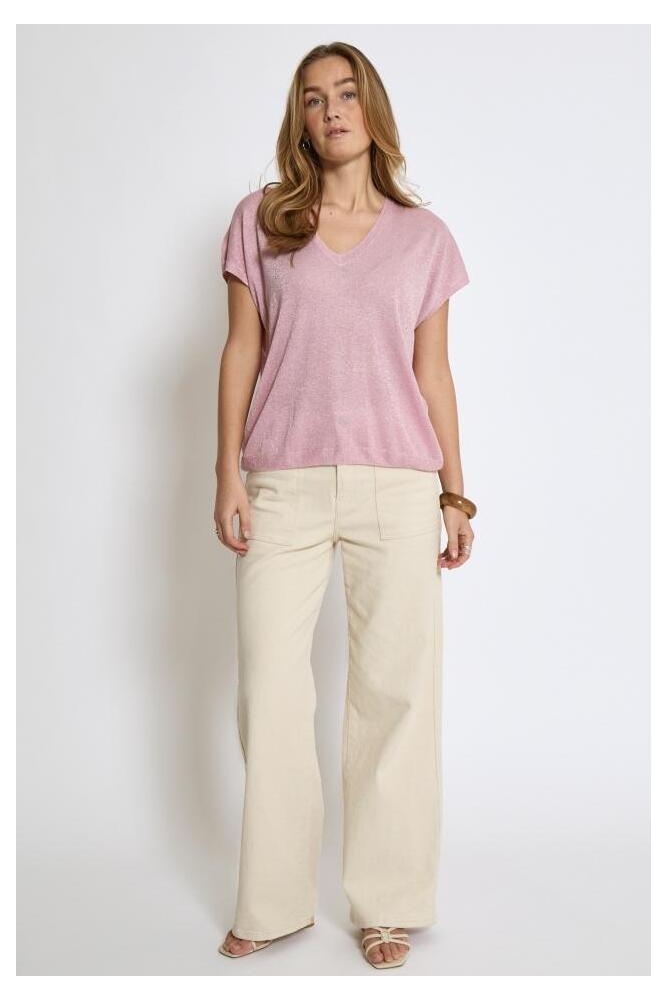 CARLINA BATSLEEVE KNIT T MI6259 6029MET ORCHID PINK MET
